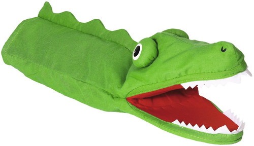 Handpuppe krokodil 30 cm - l=,