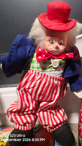 Clown stoffpuppe aus - clown,