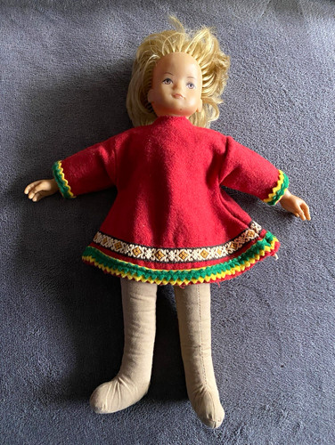 Stoffpuppe mädchen 35cm hoch - 35cm,