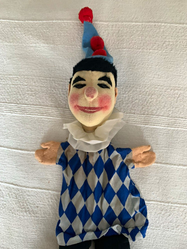 Handpuppe clown harlekin - clown/harlekin, aus