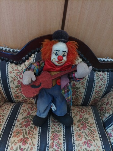 Clown puppe keramik kopf - clown, puppe,