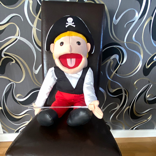 Piraten handpuppe aus stoff - piraten-handpuppe,