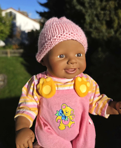 Zapf puppe dunkel baby - dunkel, chou