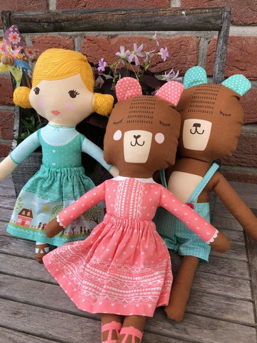 Handmade puppe teddy aus moda - handmade,