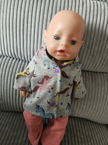 Puppen jacke größe - größe, cm