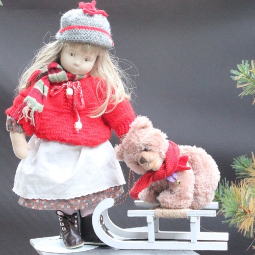 Alte antike stoff puppe - stoff,