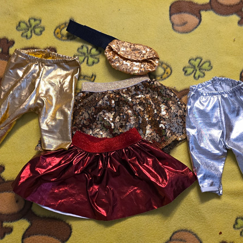 Puppenkleidung set rock - set,